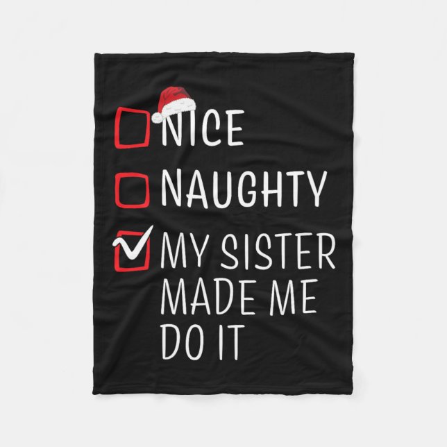 Manta Polar Navidades divertidos y bonitos familia Pajama Homb (Anverso)