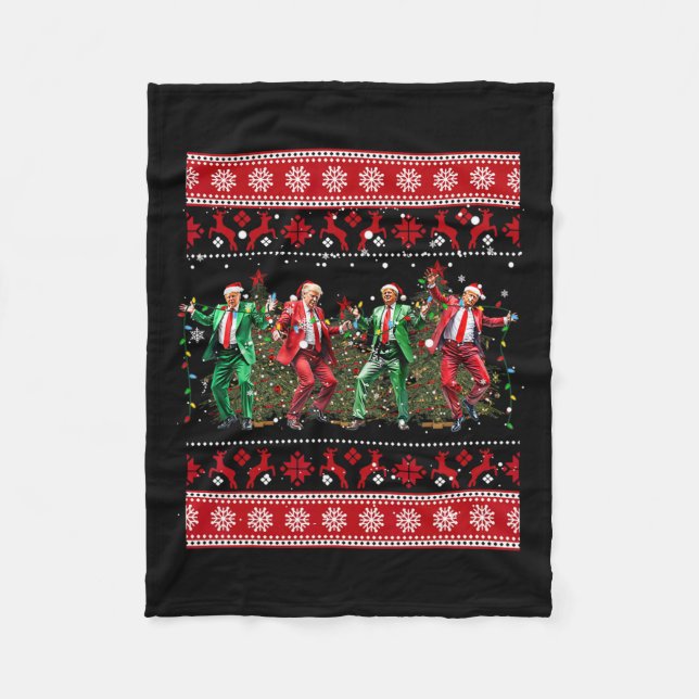 Manta Polar Navidades Donald Trump presidente 2024 (Anverso)