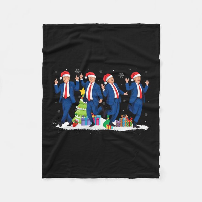 Manta Polar Navidades Donald Trump presidente 2024 (Anverso)