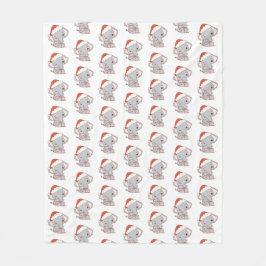 Manta Polar Navidades Elephant Fleece Blanket