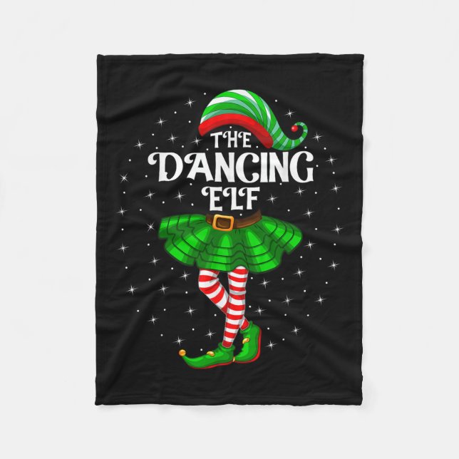 Manta Polar Navidades Elf bailarinas Familia Matando Chicas (Anverso)