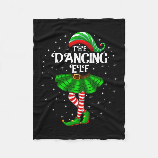 Manta Polar Navidades Elf bailarinas Familia Matando Chicas (Anverso)