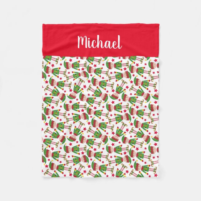 Manta Polar Navidades Elf Personalizados  (Anverso)