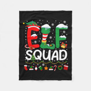 Manta Polar Navidades Elf Squad Familia Pareja A Niños Pajamas