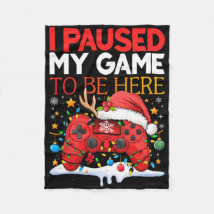 Manta Polar Navidades En El Que Detuve Mi Juego Para Estar Aqu