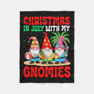 Manta Polar Navidades En Julio Con Mi Gnomies En El Verano B