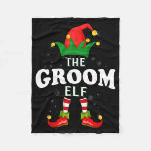 Manta Polar Navidades en pareja de la familia Xmas Groom Elf P