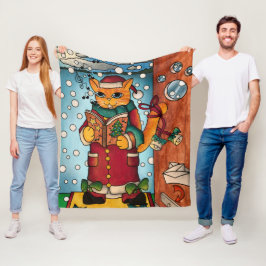 Manta Polar Navidades encantadores y cariñosos cantantes de ca