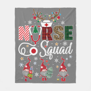 Manta Polar Navidades Enfermeras Cuadradas de Navidad Enfermer