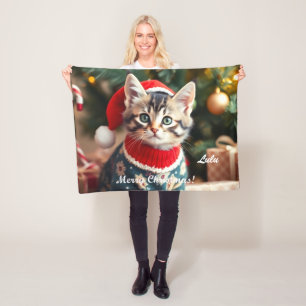 Manta Polar Navidades estadounidenses de gatos de Shorthair pe