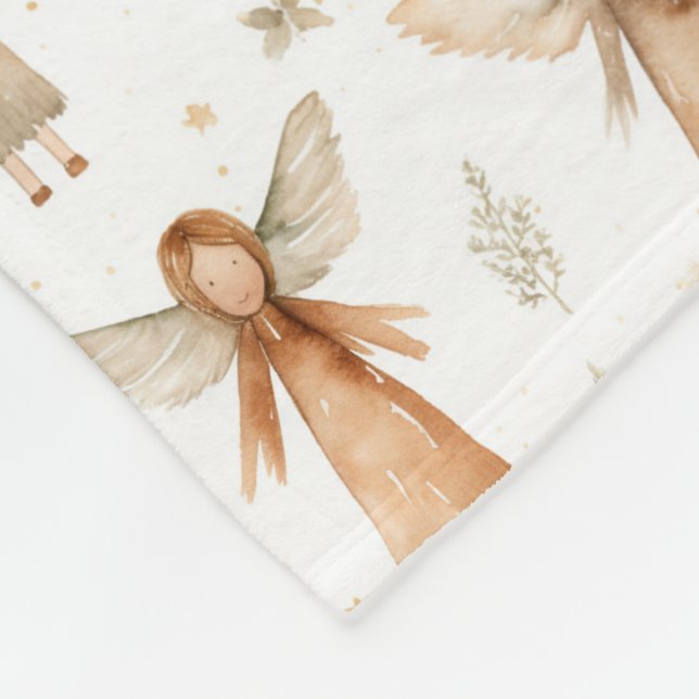Manta Polar Navidades Fairytale Cosy Blanket Gold Neutrals (Esquina)