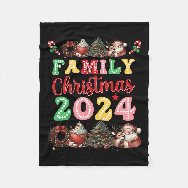 Manta Polar Navidades familiares 2024 Navidades familiares coi (Anverso)