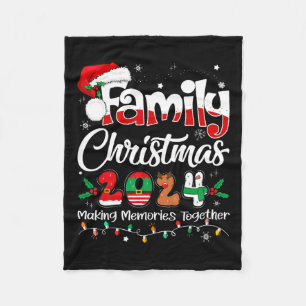 Manta Polar Navidades Familiares 2024 Ropa De Acordancia Xmas