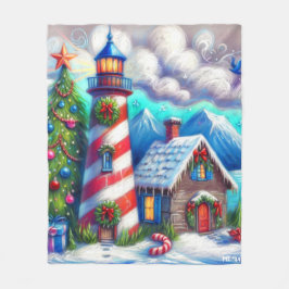 Manta Polar Navidades faro montaña costera náutica