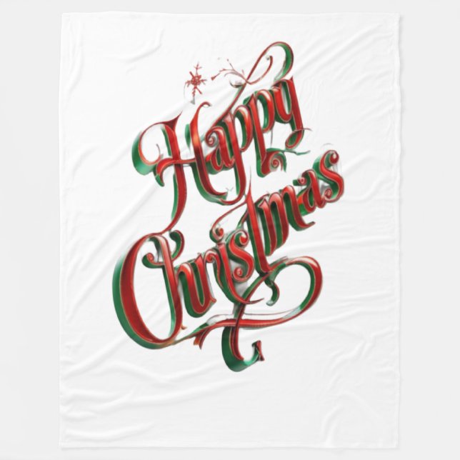 Manta Polar Navidades felices (Anverso)