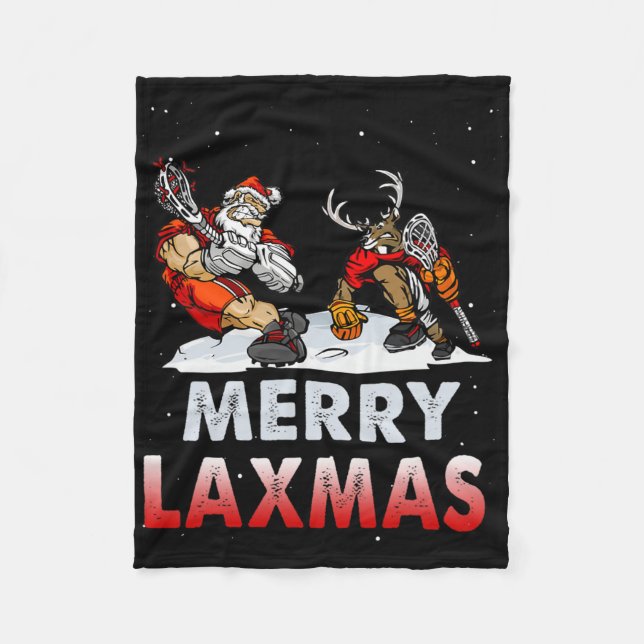Manta Polar Navidades feos de los cerezos Laxmas Lacrosse Sant (Anverso)