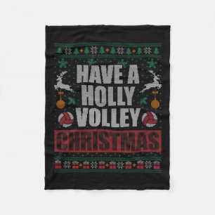 Manta Polar Navidades feos del voleibol Holly Volley navidad h