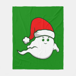 Manta Polar navidades feos fantasma espeluznante verde
