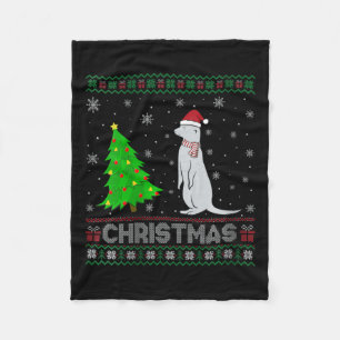 Manta Polar Navidades feos iluminan árbol de navidad mongol