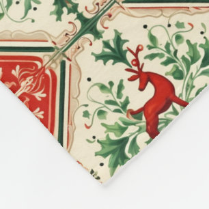 Manta Polar Navidades festivos imitación de cosquillas estilo