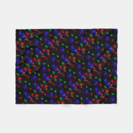 Manta Polar Navidades festivos luces de hadas nieve invierno