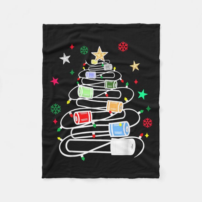 Manta Polar Navidades filanbotómicos del laboratorio de químic (Anverso)