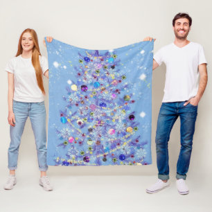 Manta Polar Navidades Fleece Blanket Hermoso Árbol de Navidad