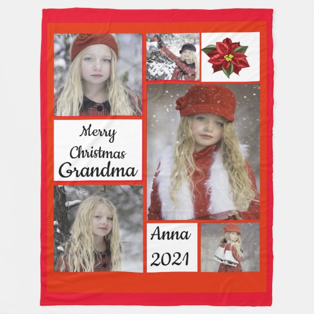 Manta Polar Navidades Foto Fleece Blanket (Anverso)