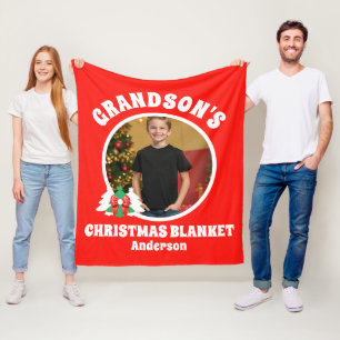 Manta Polar Navidades fotográficos de nietos personalizados