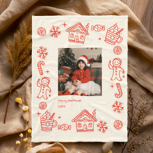 Manta Polar Navidades fotográficos singulares con dibujos de m