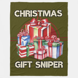 Manta Polar Navidades, francotiradores, regalos, ejército