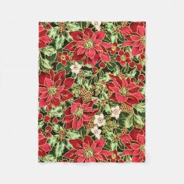 Manta Polar Navidades Funda Floral Holiday Flanece