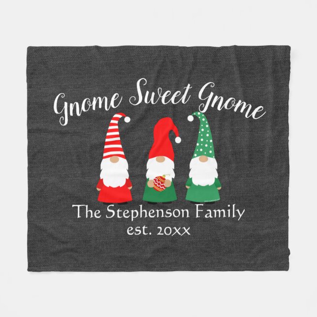 Manta Polar Navidades ganan Personalizado de vacaciones muy li (Frente (Horizontal))