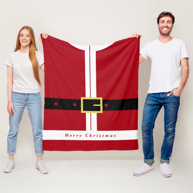 Manta Polar Navidades Gift Santa Fleece Blanket (In situ)
