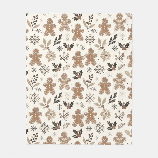 Manta Polar Navidades Gingerbread Cookies (Anverso)