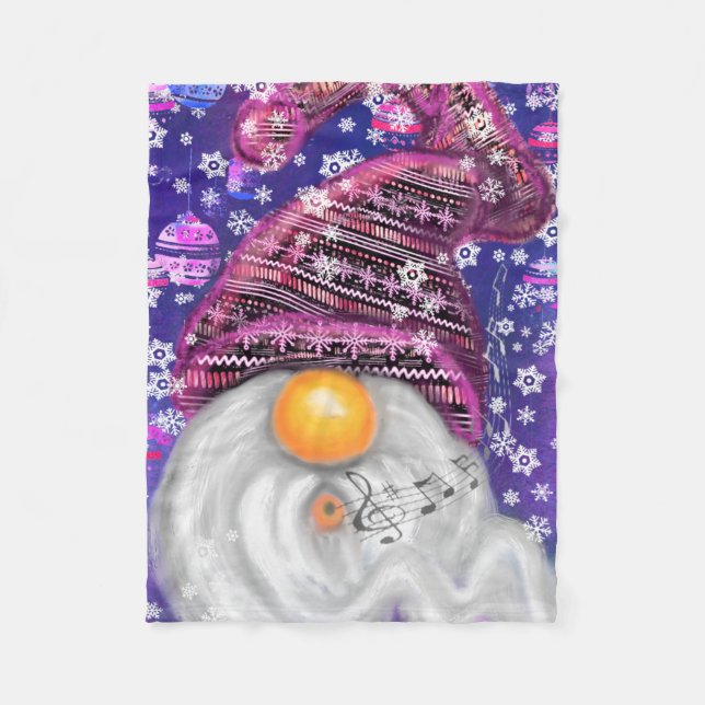 Manta Polar Navidades Gnome Baby Fleece Blanket (Anverso)