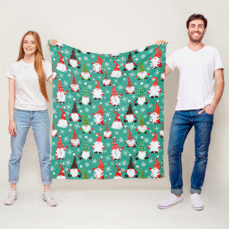 Manta Polar Navidades Gonks con motivos