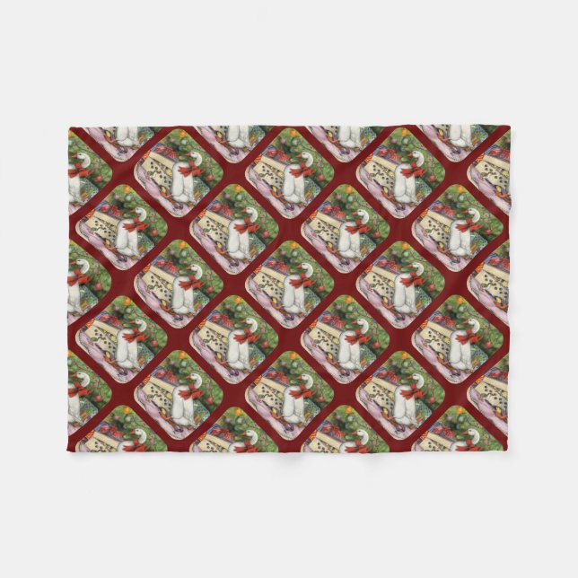 Manta Polar Navidades Goose (Frente (Horizontal))
