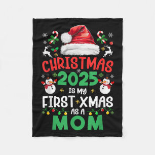 Manta Polar Navidades Graciosos 2025 Es Mi Primera Navidad Com