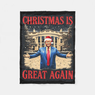Manta Polar Navidades graciosos de Trump son grandes de nuevo