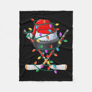 Manta Polar Navidades Hockey Navidad Gorra Deportivo Niños de