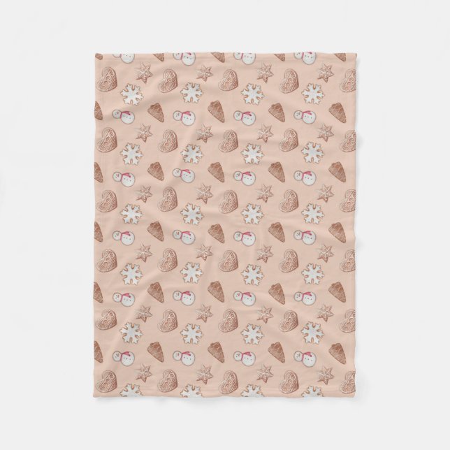 Manta Polar Navidades Intercambio de cookies (Anverso)