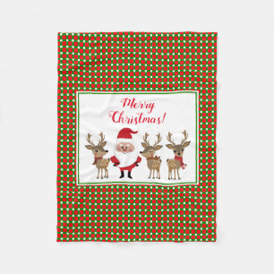 Manta Polar Navidades juegan a ser renos navideños