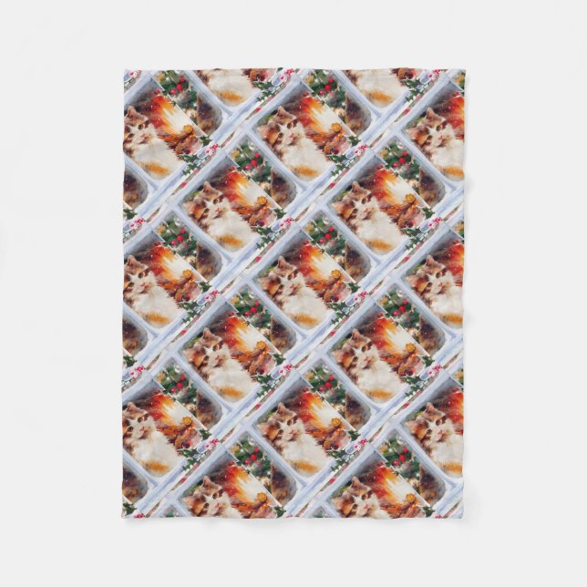 Manta Polar Navidades Kitten (Anverso)