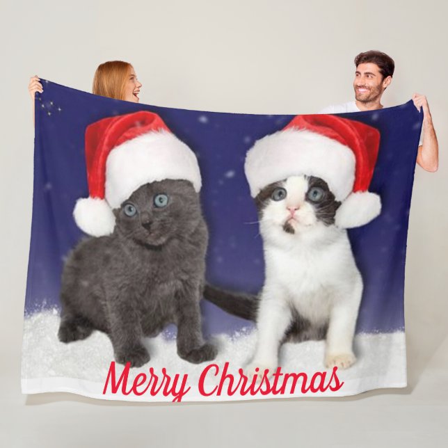 MANTA POLAR NAVIDADES KITTENS (In situ)