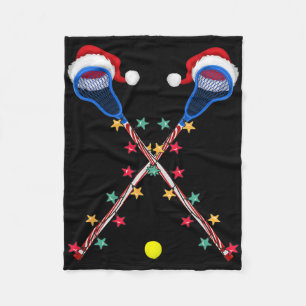 Manta Polar Navidades Lacrosse Santa Hat alumbran divertidos d