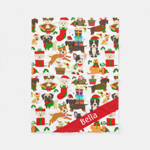 Manta Polar Navidades Mascota de perros