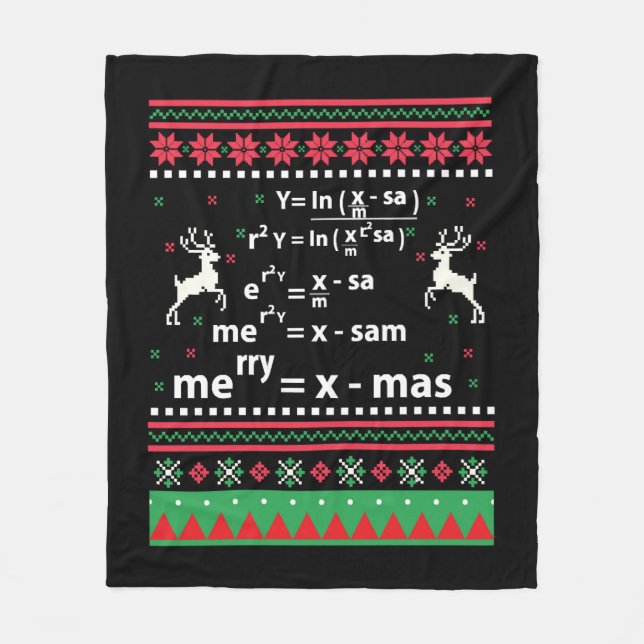 MANTA POLAR NAVIDADES MATH (Anverso)