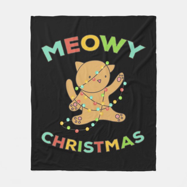 Manta Polar Navidades Meowy (Anverso)