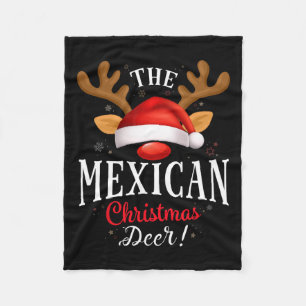 Manta Polar Navidades mexicanos con pareja de Navidad Deer Pjs